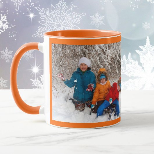 Sinaasappel Personaliseer Fototemplate Geschenk Ko Mok