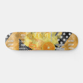 Sinaasappel Persoonlijk Skateboard (Horizontaal)