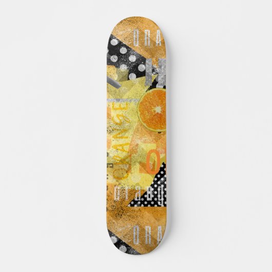 Sinaasappel Persoonlijk Skateboard (Voorkant)