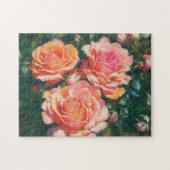  Sinaasappel Perzik Roos Tuin Puzzel (Horizontaal)