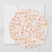 Sinaasappel Perzikknollen Botanisch Vrijgezellenfe Kaart (Achterkant)