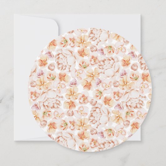 Sinaasappel Perzikknollen Botanisch Vrijgezellenfe Kaart (Achterkant)