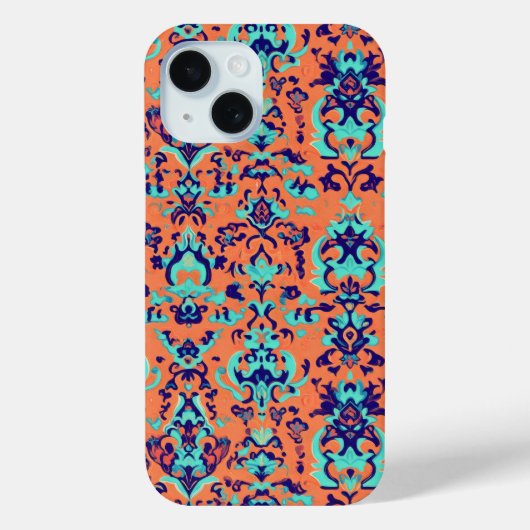Sinaasappel Perzisch Patroon Case-Mate iPhone Case (Achterkant)
