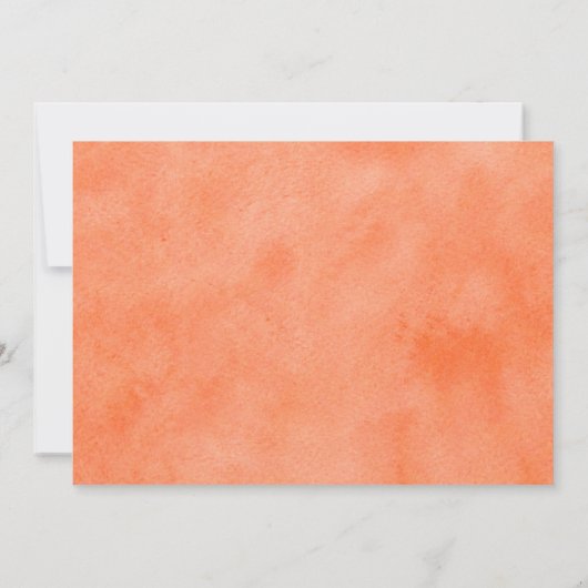  Sinaasappel Pioenrozen Bruiloft Dank u Kaarten (Achterkant)