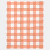 Sinaasappel Plaid 60x80 Fleece Deken (Voorkant)
