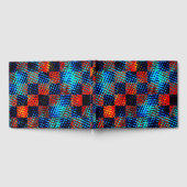 Sinaasappel plaid bijna rood, blauw en faux dirty gastenboek (Volledig)