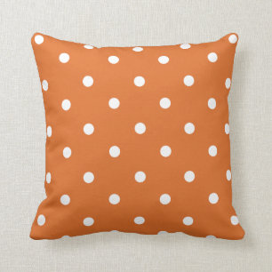 Sinaasappel Polka Dot Home Decor Sierkussen