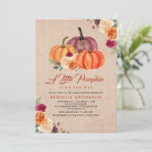 Sinaasappel pompoen, gebrand kaart (Staand voorkant)