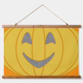 Sinaasappel pompoen hangend wandkleed (Voorkant)