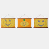 Sinaasappel pompoen hangend wandkleed (Driedubbel)