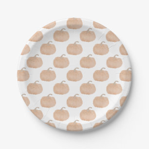 Sinaasappel Pompoen Herfst Baby shower Papier Bord