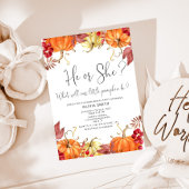 Sinaasappel pompoen herfst geslacht onthulling kaart