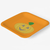 Sinaasappel pompoen papieren bordje (Gebogen)