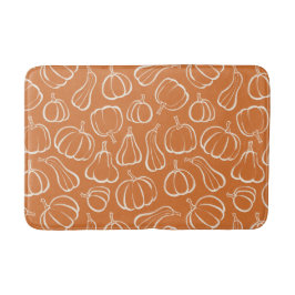 Sinaasappel Pompoen Patroon Herfst Halloween Decor Badmat