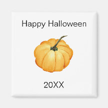 sinaasappel pompoen waterverf Happy Halloween jaar