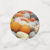 Sinaasappel pompoenen confetti (Kleine voorkant)