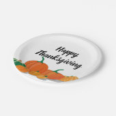 Sinaasappel pompoenen papieren bordje (Gekanteld)