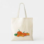 Sinaasappel pompoenen tote bag (Achterkant)
