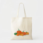 Sinaasappel pompoenen tote bag (Voorkant)