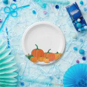 Sinaasappel pompoenkruidenierskarton, Bord (Feest)