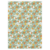 Sinaasappel Pony Roos Floral Wedding Tafelkleed (Voorkant)