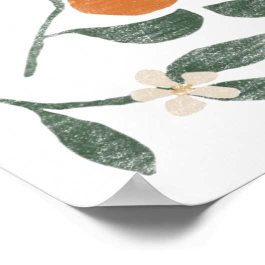 Sinaasappel Poster (Hoek)