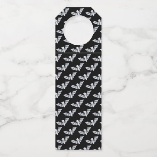 Sinaasappel-potioncauldron Halloween Flessenhanger (Achterkant)