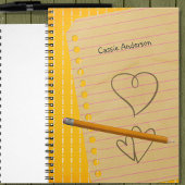 Sinaasappel potlood en Doodles notitieboek