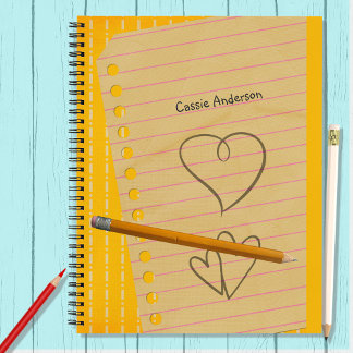 Sinaasappel potlood en Doodles notitieboek