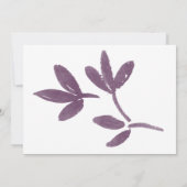Sinaasappel & pruimblaadjes Mod typografie Save-th Save The Date (Achterkant)