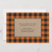 Sinaasappel Pset Happy Thanksgiving Kraft Feestdagenkaart (Achterkant)