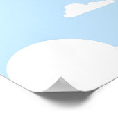 Sinaasappel PterodactylCartoon Poster (Hoek)