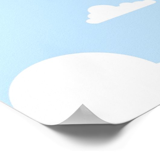 Sinaasappel PterodactylCartoon Poster (Hoek)