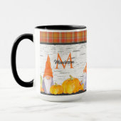 Sinaasappel Pumpkin Gnomes House Herfst Pset Mok (Links)