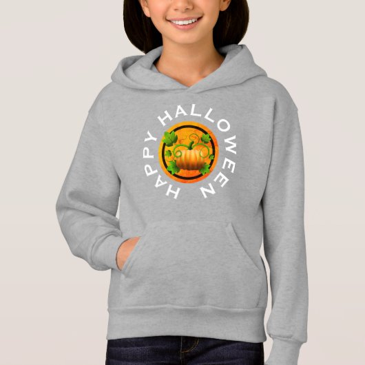 Sinaasappel Pumpkin Halloween Shirt (Voorkant)