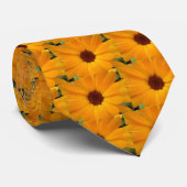 Sinaasappel Rain Daisy Stropdas (Opgerold)