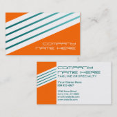 sinaasappel retratuurstroken visitekaartje (Voorkant / Achterkant)