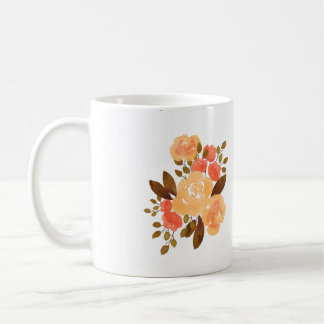  Sinaasappel Rode Bloemen Bloemen Bloemen Koffiemok