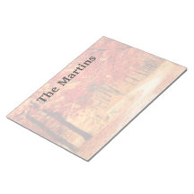 Sinaasappel Rode Herfst Bomen Aangepaste Notitiebl