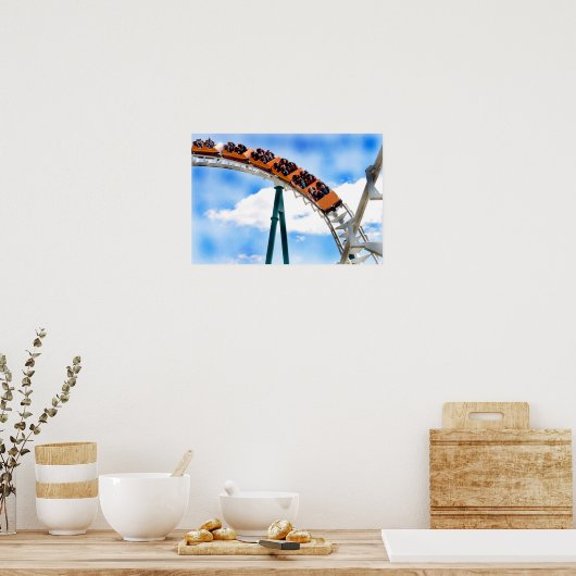 Sinaasappel Roller-Onderzetter Poster (Keuken)