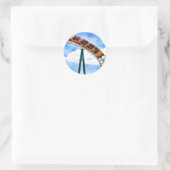 Sinaasappel Roller-Onderzetter Ronde Sticker (Tas)