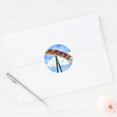 Sinaasappel Roller-Onderzetter Ronde Sticker (Envelop)