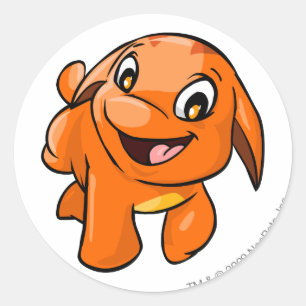Sinaasappel Ronde Sticker