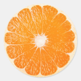 Sinaasappel Ronde Sticker