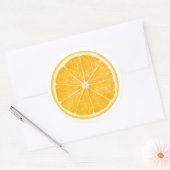 Sinaasappel Ronde Sticker (Envelop)