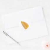 Sinaasappel Ronde Sticker (Envelop)