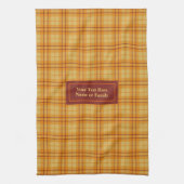 Sinaasappel Rood Aangepaste Naam Handdoek Herfst S (Verticaal)