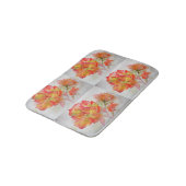 Sinaasappel Rood Geel Rose bloemen Bath Mat (Gekanteld)