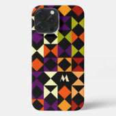 Sinaasappel Rood Sinaasappel Paarse Zwarte Kunst P iPhone Hoesje (Achterkant)