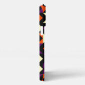 Sinaasappel Rood Sinaasappel Paarse Zwarte Kunst P iPhone Hoesje (Rechterkant)